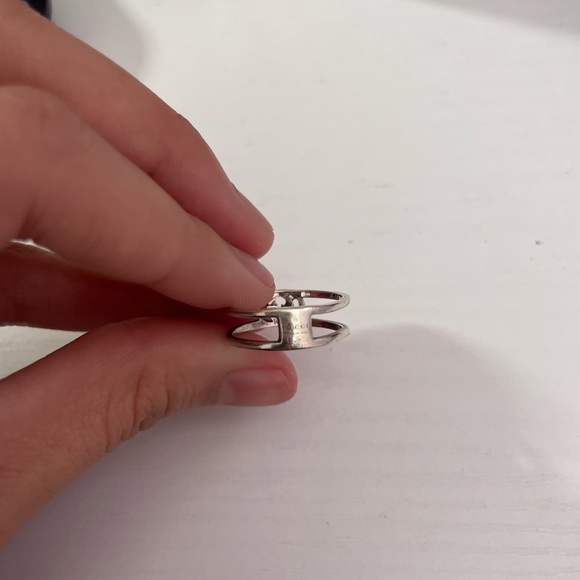 INTERLOCKING G THIN OPEN BAND - Picture 5 of 5